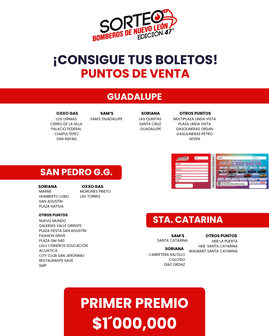 Puntos de venta Sorteo Bomberos 01